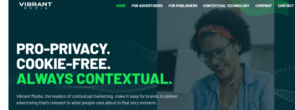 Vibrant media display ad network