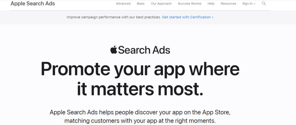Apple advertising display ad network